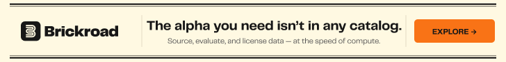 Brickroad — alternative data infrastructure